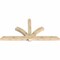 Ekena Millwork Redmond Rough Sawn Timber Gable Bracket, Douglas Fir, 108"W x 54"H x 6"D x 6"F, 12/12 Pitch GBW108X54X0606RED00RDF - alternate 3